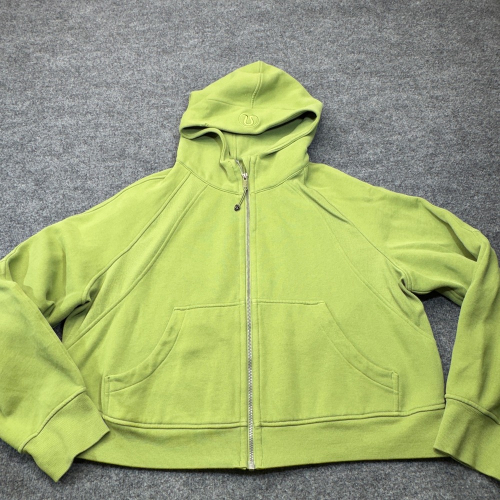 Lululemon Scuba Jacket Womens XL/XXL Oversized Full Zip Hoodie Wasabi Green